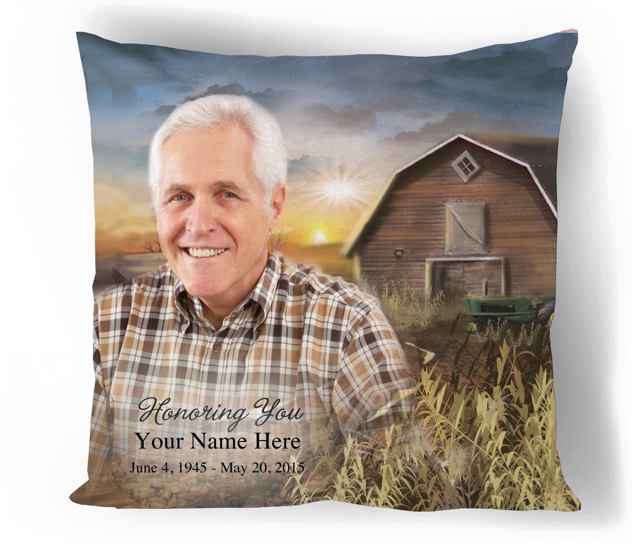 Barn In Loving Memory Memorial Pillows
