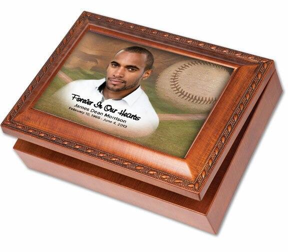 Baseball Keepsake & In Loving Memory Memorial Music Box