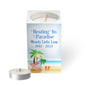 Personalized Mini Memorial Tea Light Candle Holder - Beach Life