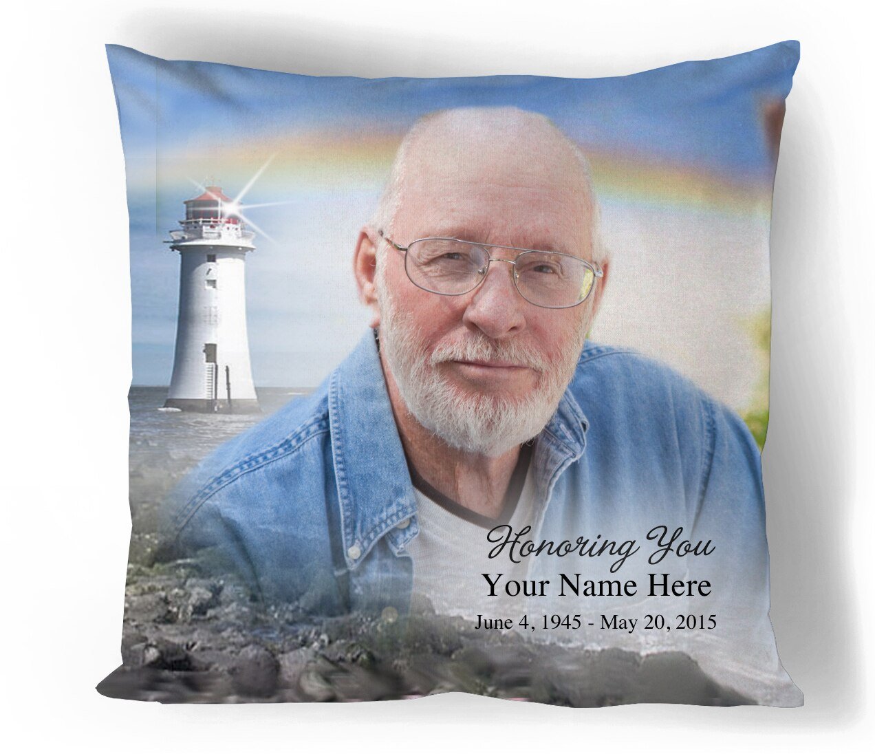 Beacon In Loving Memory Memorial Pillows