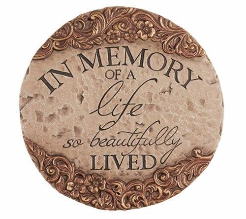 Beautifully Lived Memorial Garden Stepping Stone - Celebrate Prints