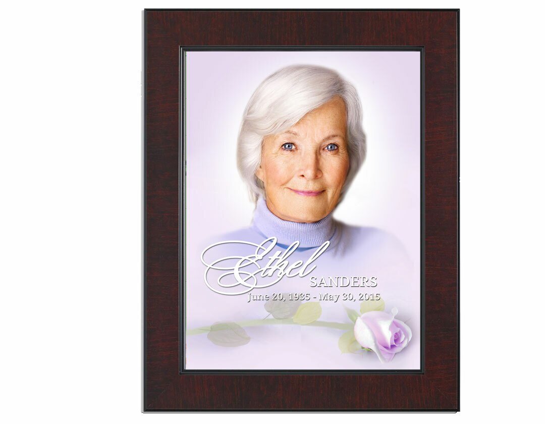 Beloved In Loving Memory Memorial Portrait Poster frame