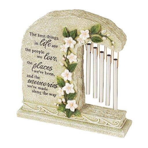 Best Things In Life Stand Alone Memorial Garden Chime - Celebrate Prints