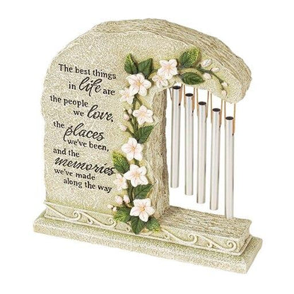 Best Things In Life Stand Alone Memorial Garden Chime - Celebrate Prints