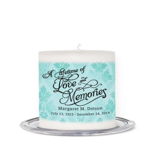 Beth Small Wax Memorial In Loving Memory Candle front