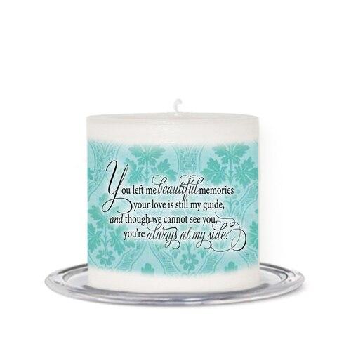 Beth Small Wax Memorial In Loving Memory Candle back