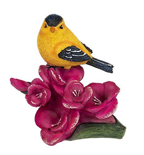 Bird and Gladiolus Flower Sympathy Figurine - Celebrate Prints