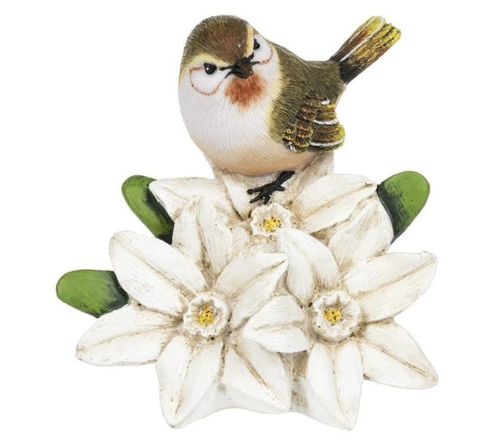 Bird and Narcissus Flower Sympathy Figurine - Celebrate Prints