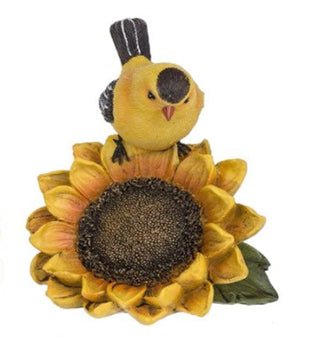 Bird and SunFlower Sympathy Figurine - Celebrate Prints