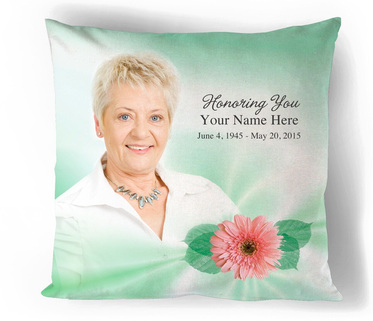 Blossom In Loving Memory Memorial Pillows