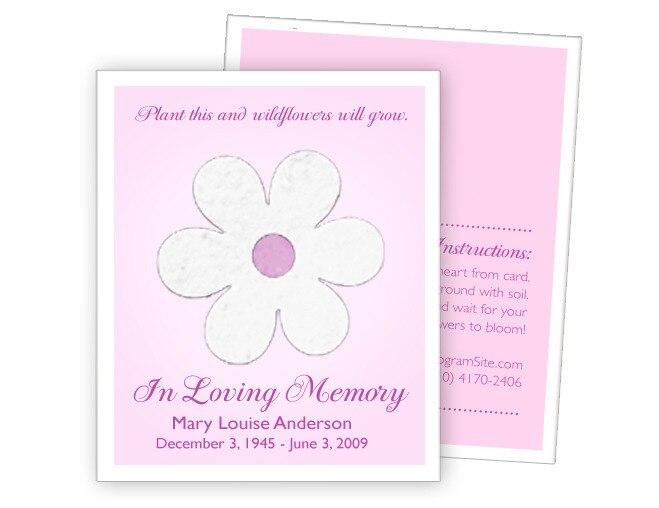Blossom Plantable Memorial Card (Pack of 25) - Celebrate Prints