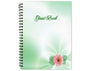 Blossom Spiral Wire Bind Memorial Guest Book