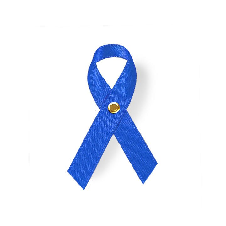 Blue Cancer Ribbon, Awareness Ribbons (No Personalization) - Pack of 10 - Celebrate Prints