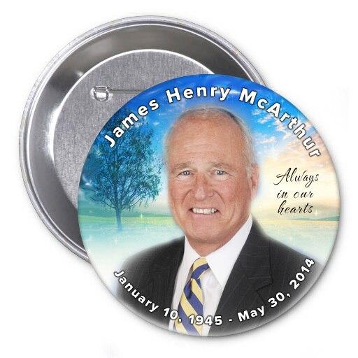 Destiny In Loving Memory Memorial Button Pins