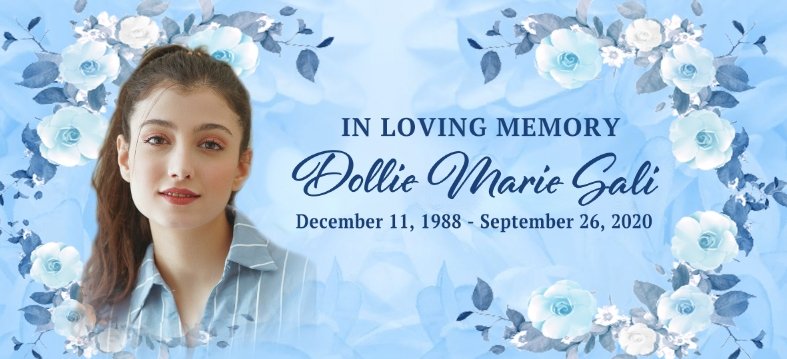 In Loving Memory PNG Memorial Background Template Funeral - in 2023
