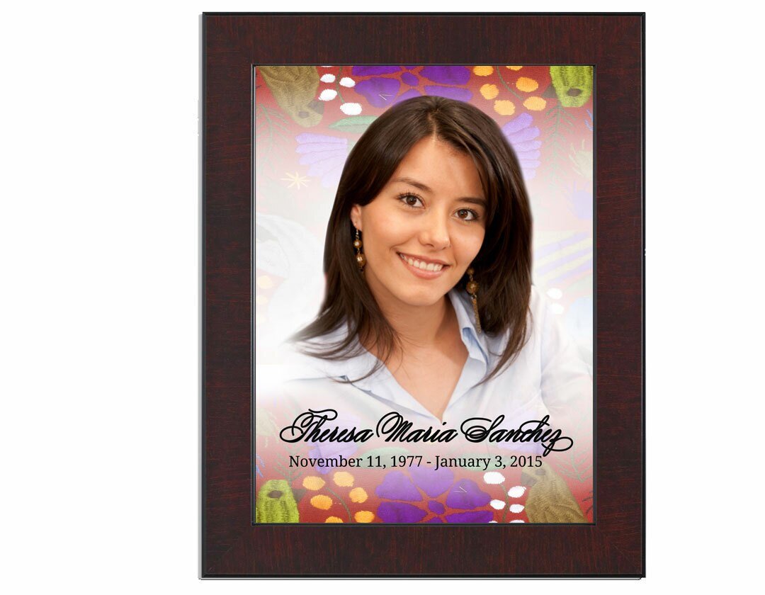 Bonita In Loving Memory Memorial Portrait Poster framed