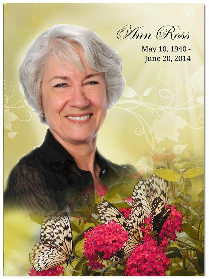 Bouquet In Loving Memory Memorial Portrait Poster