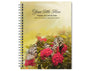 Bouquet Spiral Wire Bind Memorial Guest Book