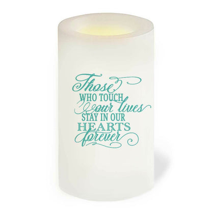 Brandon Flameless LED Memorial Candle back view