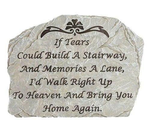 Build A Stairway Memorial Garden Stepping Stone - Celebrate Prints