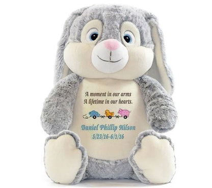 Bunny Memorial Stuffed Animal Urn - Celebrate Prints