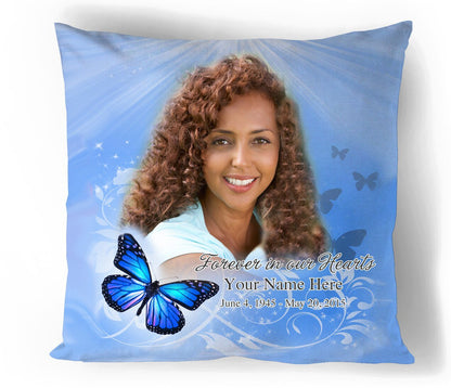 Butterfly Memorial In Loving Memory Memorial Pillow