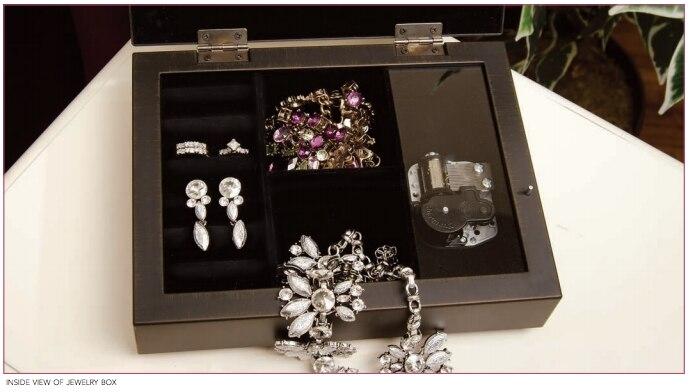 Candlelight Jewel In Loving Memory Memorial Keepsake Box inside