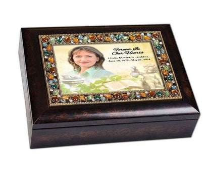 Cherub Jewel In Loving Memory Music Memorial Keepsake Box