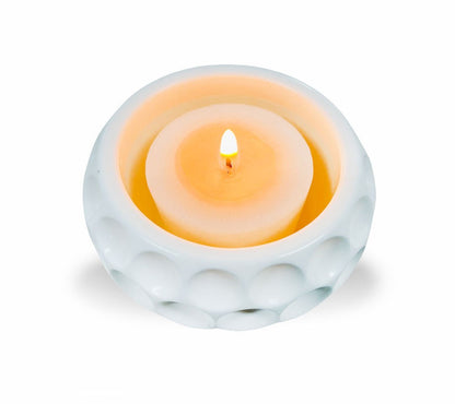 Circles Resin Votive Holder With Wax Candle - Celebrate Prints