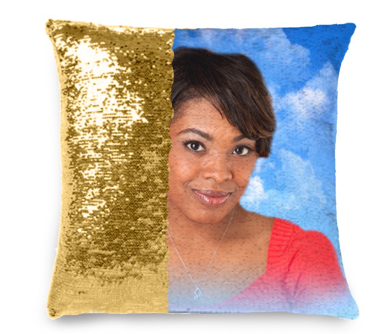 Cloudscape Memorial Magic Swipe Reversible Mermaid Sequin Pillow - Celebrate Prints
