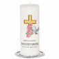 Cross Dove Personalized Wax Memorial Candle - Celebrate Prints