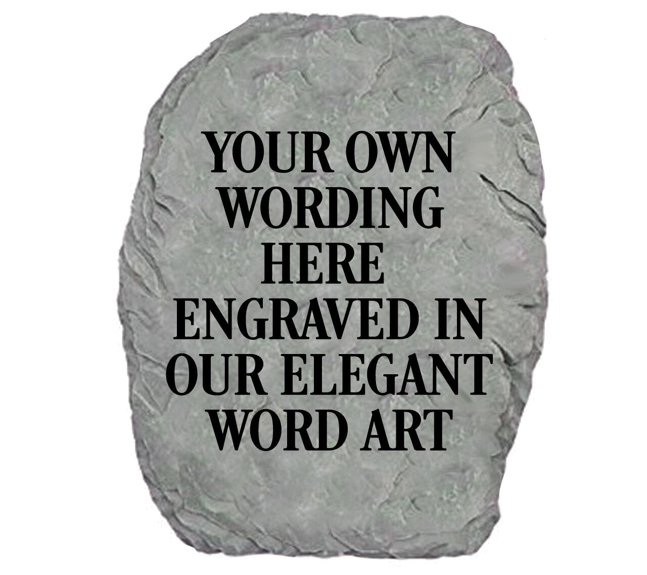 Custom Memorial Garden Stone - Your Own Wording - Celebrate Prints