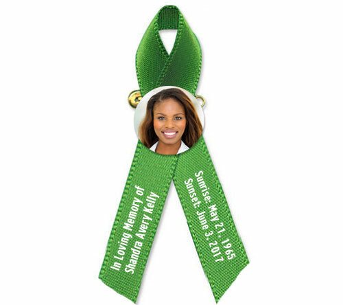Custom Photo Memorial Ribbon (Any Color) - Pack of 10 - Celebrate Prints