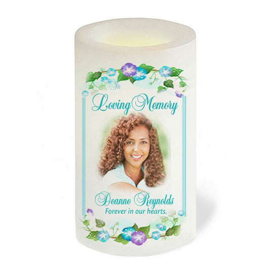 Dedication Personalized Flameless LED Memorial Candle - Celebrate Prints