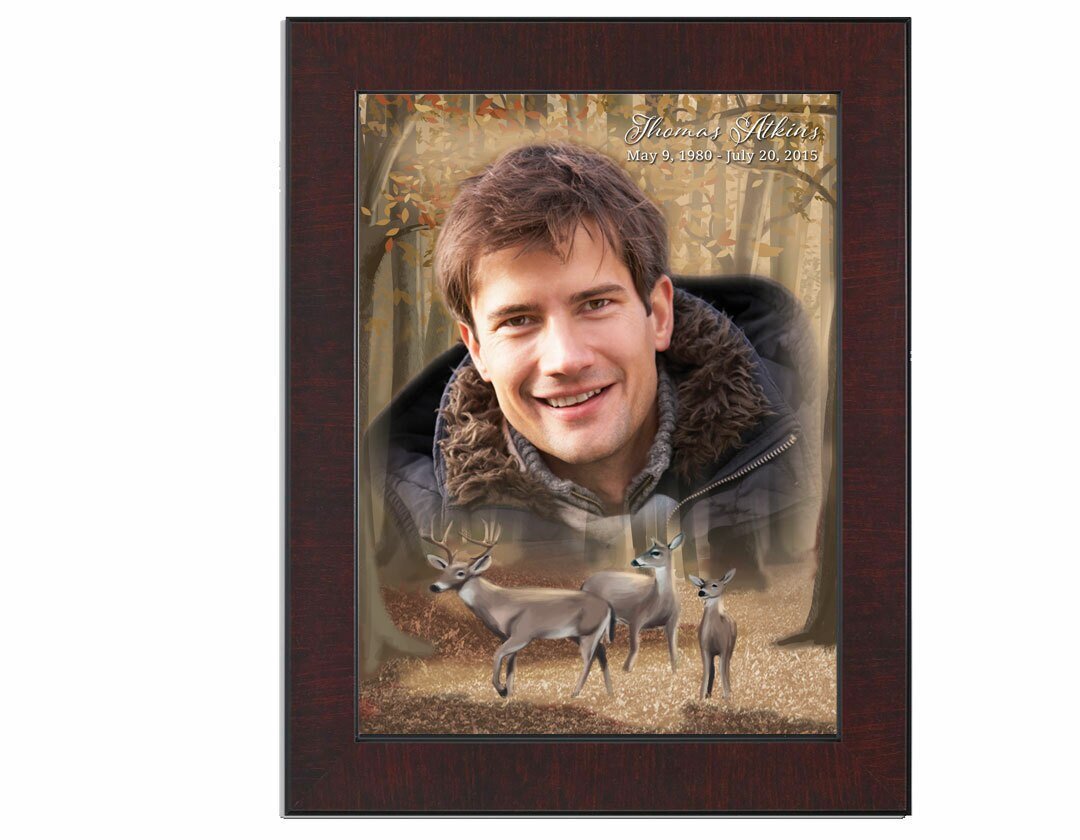 Deer Funeral Memorial Poster - Celebrate Prints