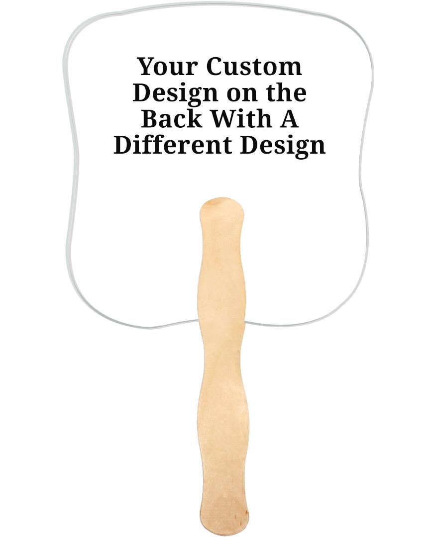 Design Your Own Memorial Fan With Wooden Handle (Pack Of 10) - Celebrate Prints