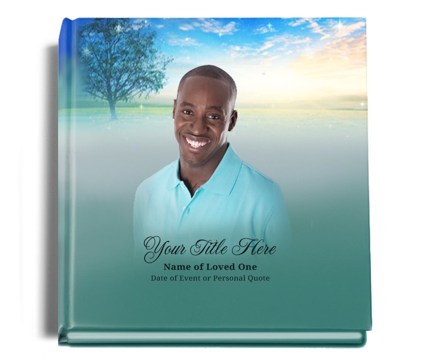 Destiny Perfect Bind Memorial Funeral Guest Book - Celebrate Prints
