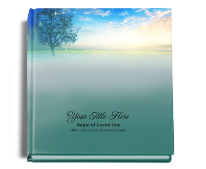 Destiny Perfect Bind Memorial Funeral Guest Book - Celebrate Prints