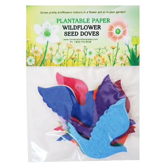 Dove Plantable Seed Paper Shapes (Set of 12 Colors) - Celebrate Prints