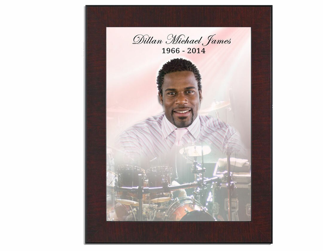 Drums Funeral Memorial Poster - Celebrate Prints