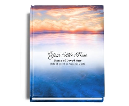 Dusk Perfect Bind Memorial Funeral Guest Book - Celebrate Prints