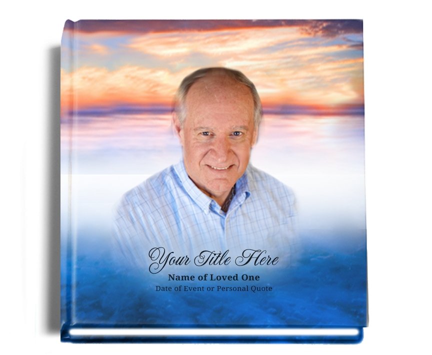 Dusk Perfect Bind Memorial Funeral Guest Book - Celebrate Prints