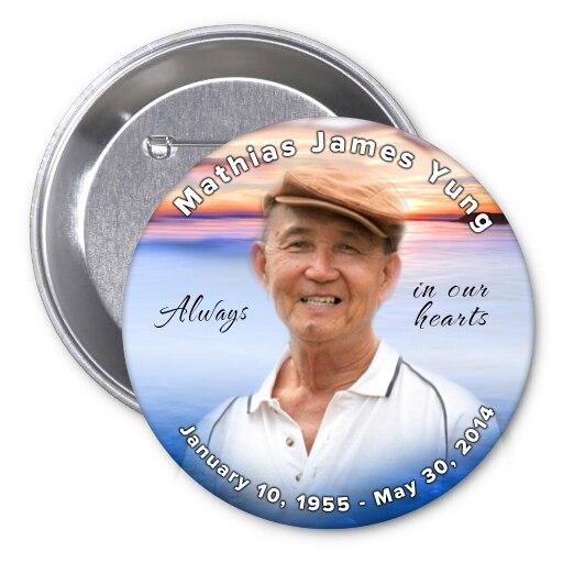 Dusk Skies Memorial Button Pin (Pack of 10) - Celebrate Prints