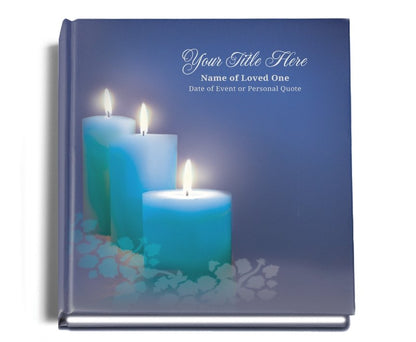 Enlighten Perfect Bind Memorial Funeral Guest Book - Celebrate Prints