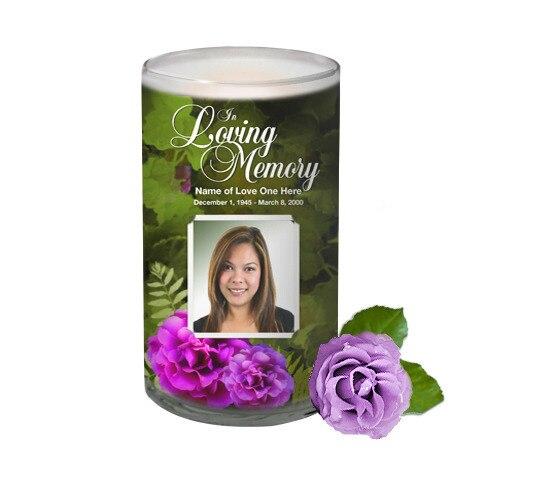 Essence Personalized Glass Memorial Candle - Celebrate Prints