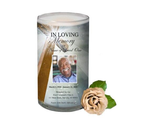 Eternal Personalized Glass Memorial Candle - Celebrate Prints