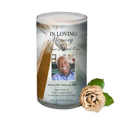 Eternal Personalized Glass Memorial Candle - Celebrate Prints