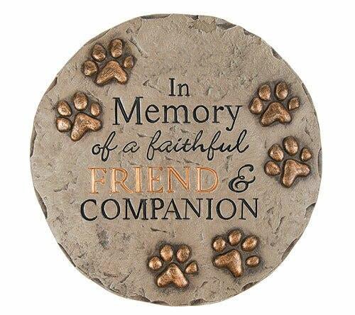 Faithful Friend Memorial Garden Stepping Stone - Celebrate Prints