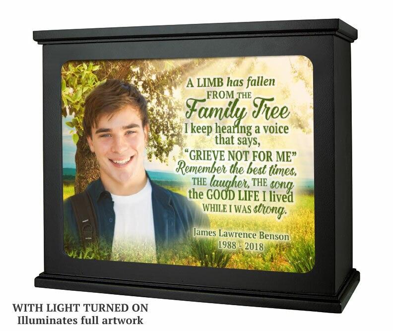 Family Tree Photo Memorial Light Box - Celebrate Prints