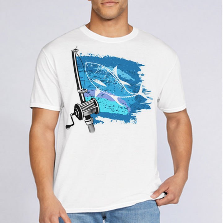 Fishing Rod Fisherman T-Shirt - Celebrate Prints